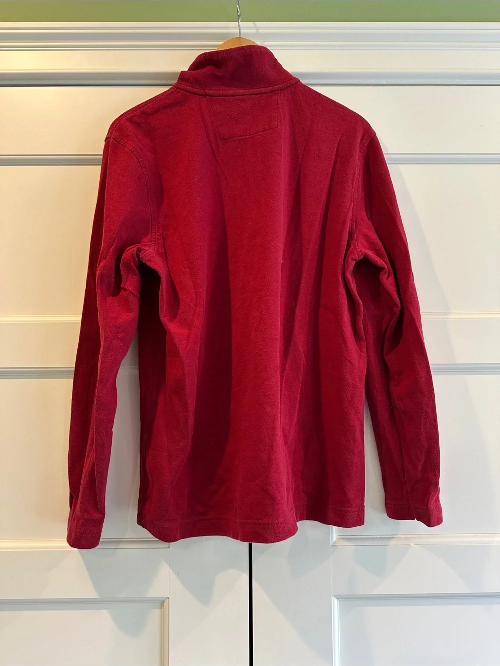 Banana Republic Deep Red/ Maroon Quarter-Zip Pullover